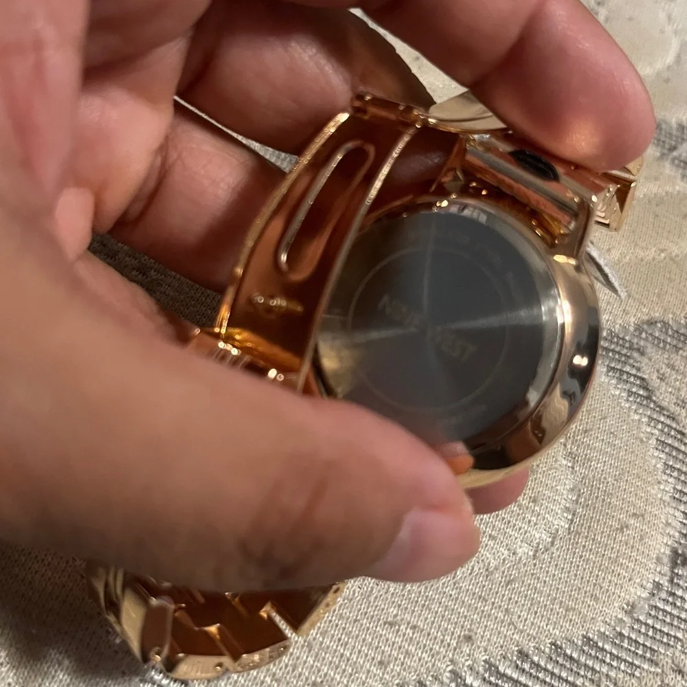 Nine West Metallic Rose Gold Watch - Picture 5 of 7